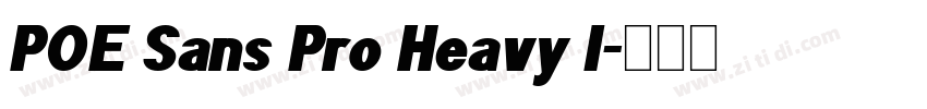 POE Sans Pro Heavy I字体转换